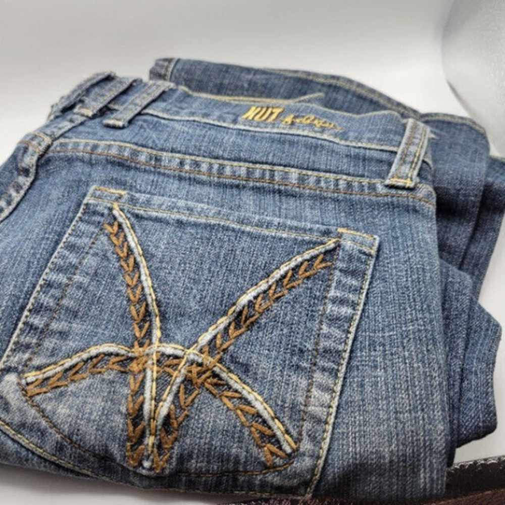 Kut from the Kloth Blue Jeans Size 6 with Embellished‎ Pockets